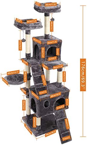 Еросо брза испорака миленичиња мачки дрвја играчки Кондо куќа за мачки мачиња гребење на пунктови играчка мулти-нивоа кула куќа