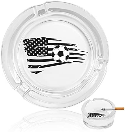 Фудбал во САД знаме стакло од пепелници за цигари за ветровито ѓубре може да печати фенси фиоки за пепел за домашна канцеларија