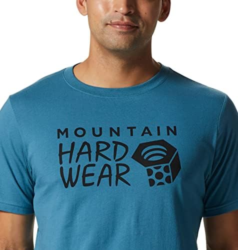Краток ракав на планински тврда облека MHW Лого | Класичен лесен памучен памук