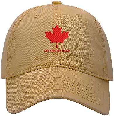 Бејзбол капа мажи Канада на ех извезена измиена памучна тато капа Унисекс бејзбол капачиња